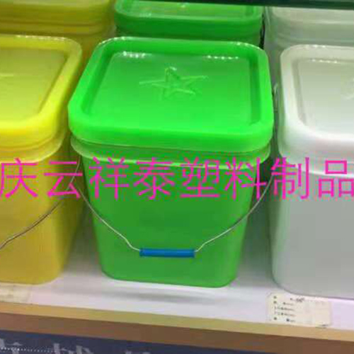 20公斤化肥塑料桶，多種顏色可供廠家挑選20升方形塑料桶